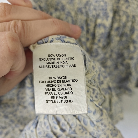 Patrons Of Peace Boho Tiered Tassel Paisley Print Medium Women's - Picture 8 of 9